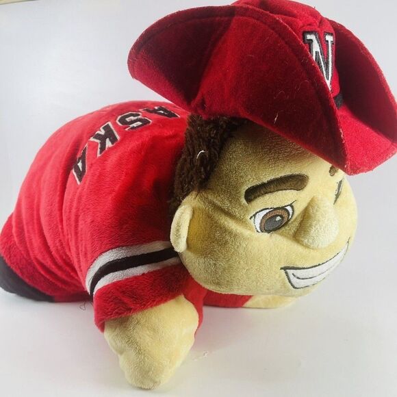 Nebraska Cornhuskers Herbie Husker Mascot Pillow Pets Plush Large size 18" - Picture 1 of 14